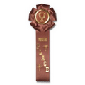 11.5" Stock Rosettes/Trophy Cup On Medallion - 9TH PLACE